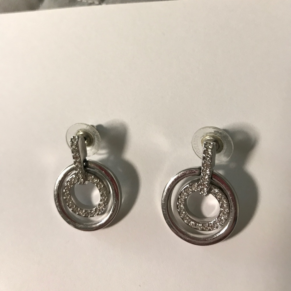 Swarovski Earrings silver, round